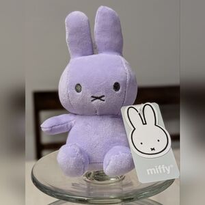 6 inches tall MIFFY lilac plush stuffed toy NEW with tags